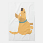 Cute Cartoon Jaune Labrador Serviette de cuisine (Vertical)