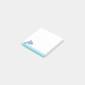 Cute Cartoon Jumping Dolphin Post-it® Notes (Schuin)