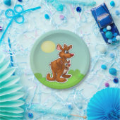 Cute cartoon kangaroo Bord (Feest)