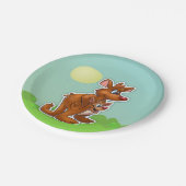 Cute cartoon kangaroo Bord (Gekanteld)