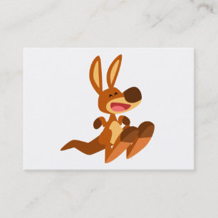 Cute Cartoon Kangaroo Joey ACEO/Visitekaartje Visitekaartje
