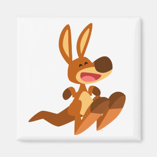 Cute Cartoon Kangaroo Joey Magnet Magneet