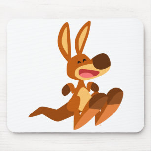 Cute Cartoon Kangaroo Joey Mousepad Muismat