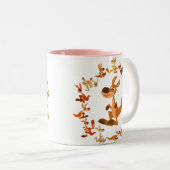 Cute Cartoon Kangaroos Mandala Mok (Voorkant rechts)