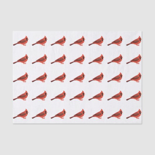 Cute Cartoon Kardinaal Tissuepapier (Voorkant)