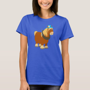 Cute Cartoon Kenmerk Breton Paard Vrouwen T-Shirt