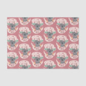 Cute cartoon koala baby roze tissuepapier (Voorkant)