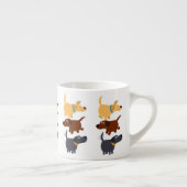 Cute Cartoon Labradors en 3 Saveurs Espresso Mug (Droite)