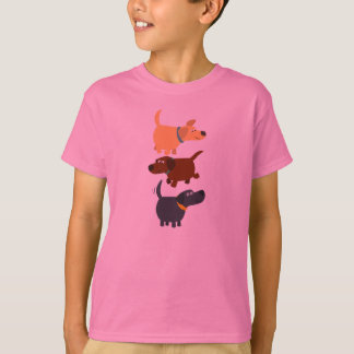 Cute Cartoon Labradors en T-shirt Enfants 3 Saveur