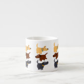 Cute Cartoon Labradors in 3 Flavors Espresso Mok (Voorkant)