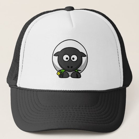 Cute Cartoon Lamb Trucker Pet (Voorkant)