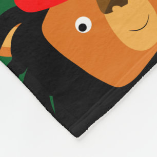 Cute Cartoon leeuw van Zion Fleece Deken