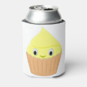 Cute Cartoon Lemon Cupcake Blikjeskoeler (Blikje Achterkant)