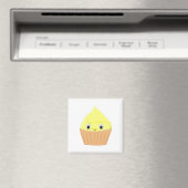 Cute Cartoon Lemon Cupcake Magneet (Insitu (Vaatwasser))