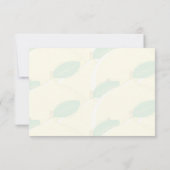 Cute Cartoon Lemon Custom Lined Monogram Notitiekaartje (Achterkant)