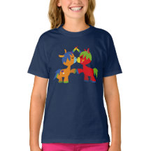 Cute Cartoon LGBTQIA Eenhoorns Kinder T-Shirt