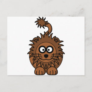 Cute Cartoon Lion Briefkaart