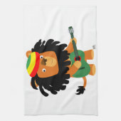 Cute Cartoon Lion of Zion Serviette de cuisine (Vertical)