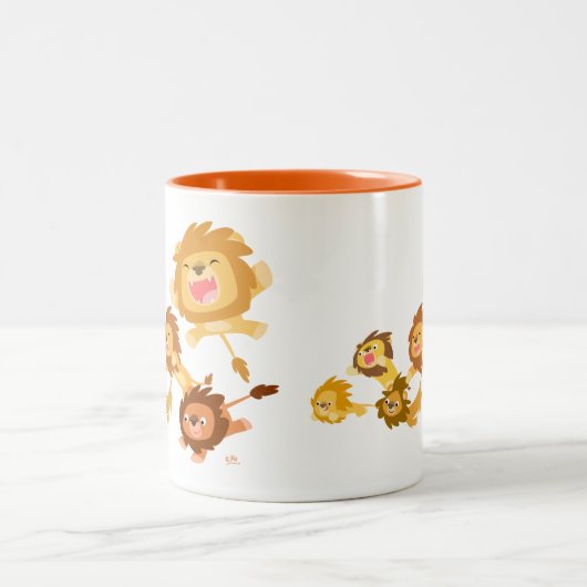 Cute Cartoon Lions Parade Mok (Center)