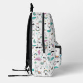 Cute Cartoon Llama Pattern Bedrukte Rugzak (Links)