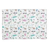 Cute Cartoon Llama Pattern Kussensloop (Voorkant-Rechts)