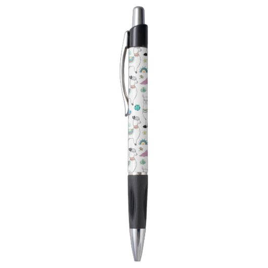 Cute Cartoon Llama Pattern Pen (Top (Verticaal))