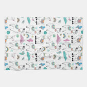 Cute Cartoon Llama Pattern Theedoek (Horizontaal)
