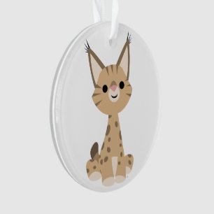 Cute Cartoon Lynx AcrylOrnament Ornament