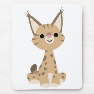 Cute Cartoon Lynx Mousepad Muismat