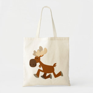 Cute Cartoon Merry Moose Bag Tote Bag