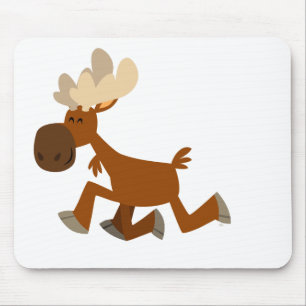 Cute Cartoon Merry Moose Mousepad Muismat
