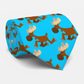 Cute Cartoon Merry Moose Stropdas (Opgerold)