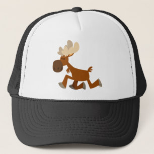 Cute Cartoon Merry Moose Trucker Hat Trucker Pet