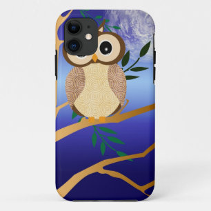 Cute cartoon midderuil iPhone 11 hoesje