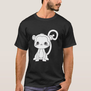 Cute Cartoon Monkey T-shirt