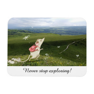 Cute Cartoon Mouse Reis Magneet