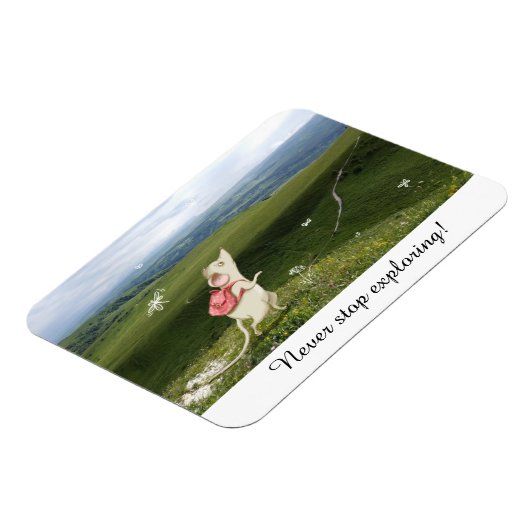 Cute Cartoon Mouse Reis Magneet (Linkerzijde)