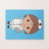 Cute Cartoon Nurse Legpuzzel (Horizontaal)