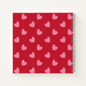 Cute Cartoon Olifant Rood Wit Kinderen Schetsboek  Notitieboek (Achterkant)