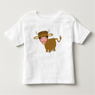 Cute Cartoon Ox kinderen T-shirt