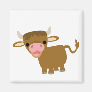 Cute Cartoon Ox magnet Magneet