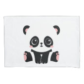 Cute cartoon panda kussensloop (Voorkant)