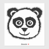 Cute Cartoon Panda Sticker (Vel)