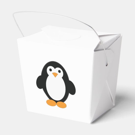 Cute Cartoon Penguin Bedankdoosjes (Achterkant)