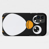 Cute Cartoon Penguin Black en White Case-Mate iPhone Case (Achterkant (horizontaal))