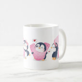 Cute Cartoon Penguin Coffee Mok (Voorkant rechts)