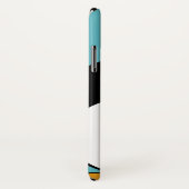 Cute Cartoon Penguin Custom Name Blue Case-Mate iPhone Case (Achterkant / rechts)