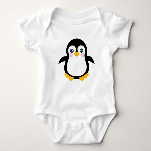 Cute Cartoon Penguin Design Romper (Voorkant)