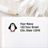 Cute Cartoon Penguin Etiket (Insitu)