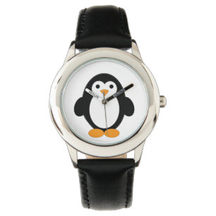 Cute Cartoon Penguin Horloge